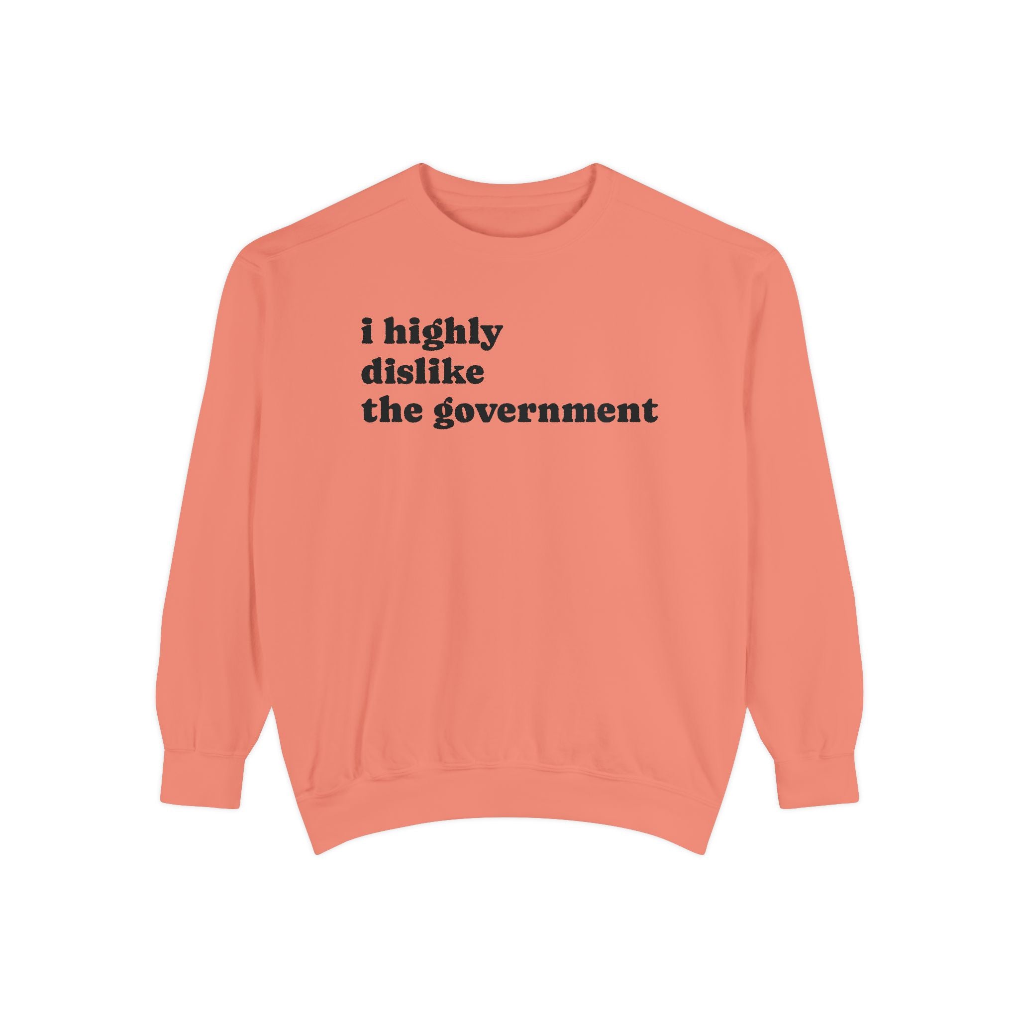 I Highly Dislike the Government Crewneck
