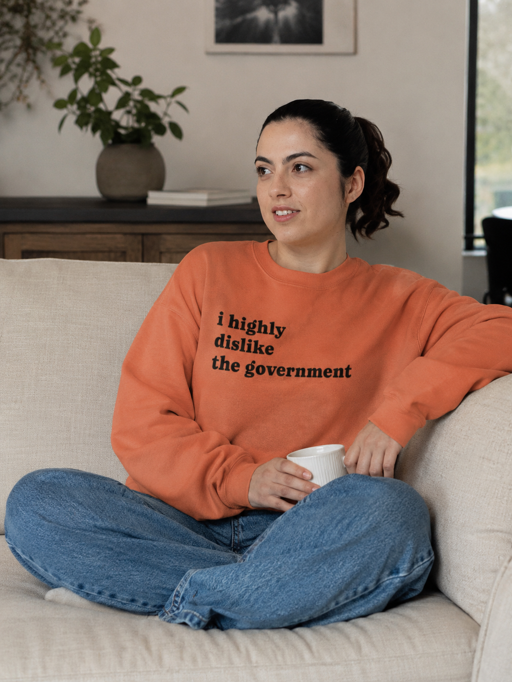 I Highly Dislike the Government Crewneck