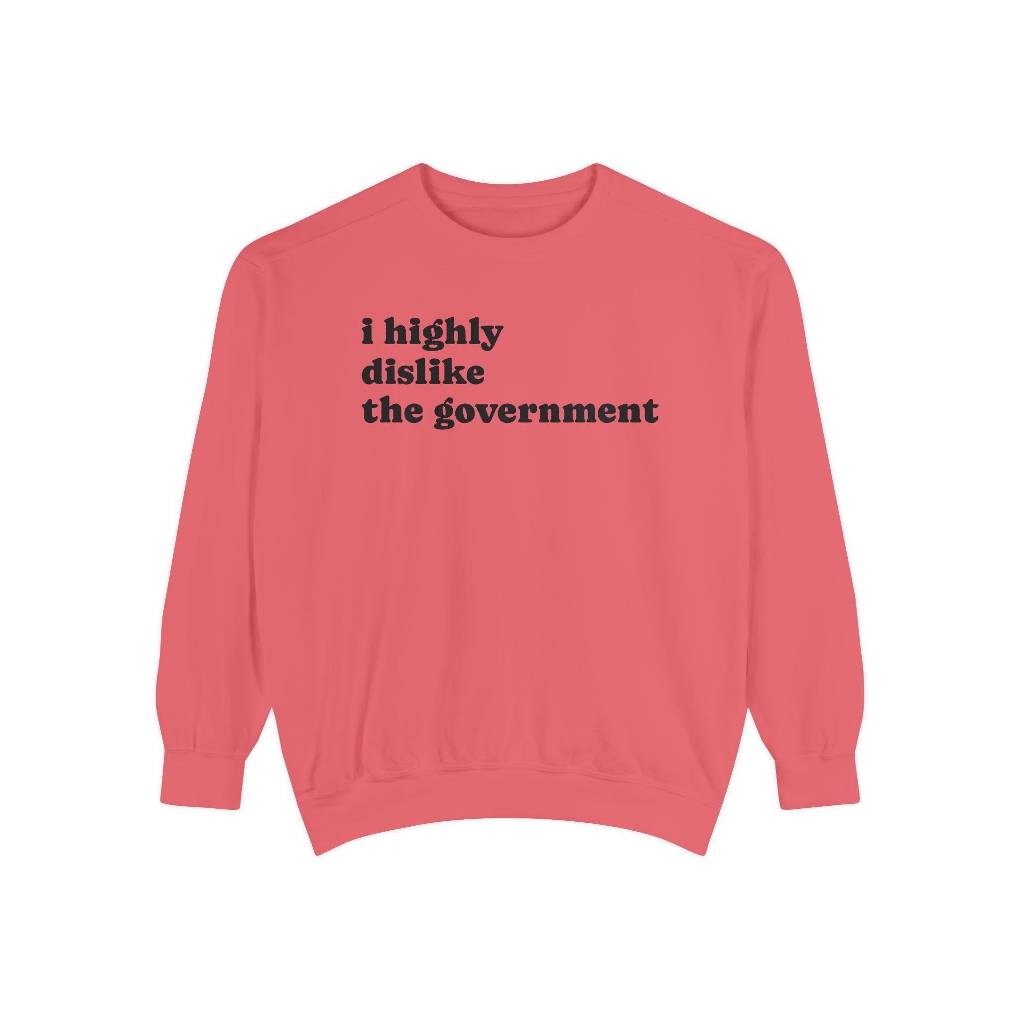 I Highly Dislike the Government Crewneck